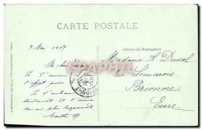 Paris — A Igreja de São Eustáquio — O Bénizas — Verso