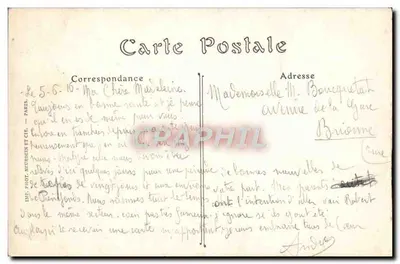 Palácio de Compiègne — Quarto de Dormir do Imperador — ND Fot. — Verso