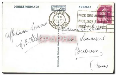 Nice — Ogród Albert I i Pałac Jetée — Ailia, nr 338 — Rewers
