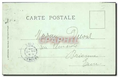 O Dauphiné — La Grave — Sobre o glaciar da Meije — LL. — N° 715 — Verso