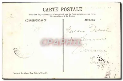 Dauphiné — Ao lado do Grande Lago de Laffrey — Papeterie des Alpes, Eug. Robert, Grenoble — Verso
