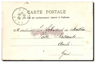 Aix-en-Provence — Bois de l'Arc — Papeterie Germanet — Verso
