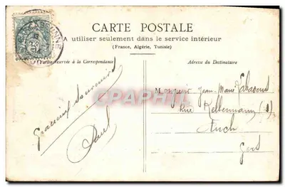 De Stad Carcassonne — nachtgezicht — Laurence Duplan, uitgever — Achterkant