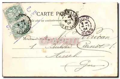 Nice - Wejście do portu, Widok z zamku — Wydawnictwo Gilet, n°97 — Rewers