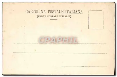 Templo de Castor e Pólux — Roma — Cartolina Postale Italiana — Verso