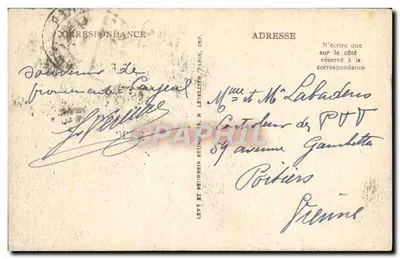 Cayeux-sur-Mer — Praia animada — Editor R. Leveque, n°85 — Verso