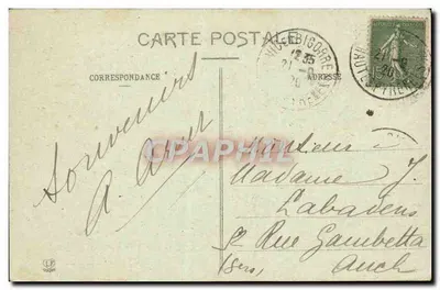 Vic Bigorre — O Novo Hospital — Phototype Lassuche Frères, Toulouse — Verso