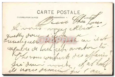 Costa d'Emeraude - Costa dell'Emeraldo — Studio di onde vicino al Forte Nazionale — G.F. n°3395 — Verso