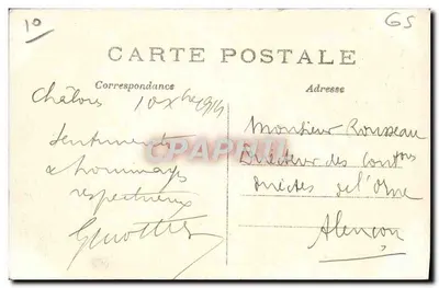 Soissons — Casa destruída por um Obus — J.M.P. n°82 — Verso