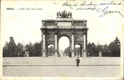Paris — O Arco das Tuileries — editor não identificado, número de série não visível