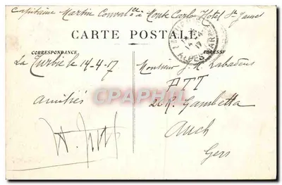 La Turbie - Vista Geral — 1812 — Editor desconhecido — Verso