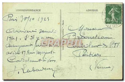 Parigi - Piazza dell'Opéra — Opéra Garnier — Imp. 'L'Abélie' n°67 — Verso