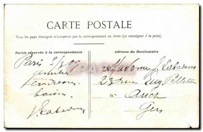 Paris — Igreja de São Vicente de Paulo — editor não visível — Verso