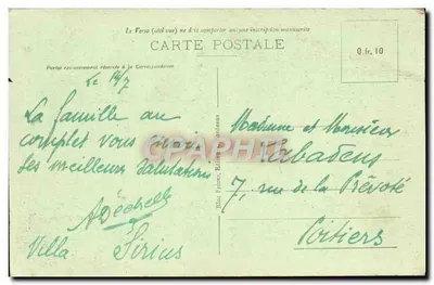 SOULAC-sur-MER (Côte d'Argent) — A Praia na Hora do Banho — Edição Marc Jaclot n°176 — Verso