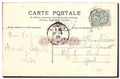Limoges - Most Saint-Martial — widok mostu kamienianego nad Vienne — wydawca M.T. I.L., n°4 — Rewers