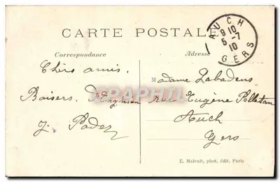 Enghien-les-Bains (S.-et-O.) — Regate sul Lago — E. M. — Verso