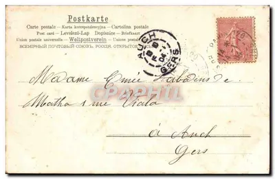 Caro amigo — lembrança — Louise Pivrot — Verso