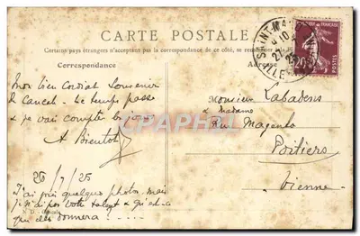 Cancale - Le Rocher de Cancale — vue du port avec nombreux voiliers, éditeur impr. sur la carte, n° 18 — Rewers