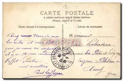 Léa Dalty — danseres in kostuum — Prof. Stebbing — Achterkant