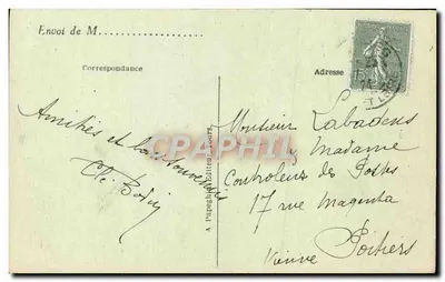 Loches (Loire-et-Loire) — O Hotel de Ville e a Porta Picoys — A.P. (editor) — Verso