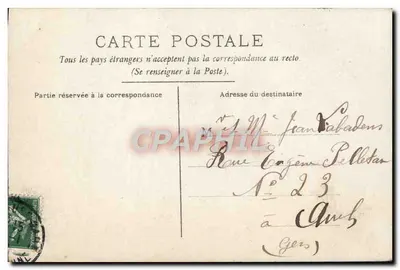Vrouw met bloemenmand — AMITIÉ SINCÈRE — CIRCÉ n°4776 — Achterkant