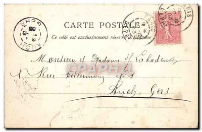 Parijs — Paleis van de Troon — C.L.C. n°338 — Achterkant