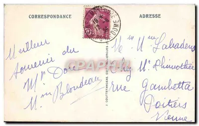 Le Mont-Dore — Widok ogólny — J. Goutefangeas, wydawca nr 1409 — Rewers