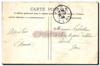 Bordeaux — Pamiątka — A. Esquiro, Fotografia, 124 Cours d'Alsace-Lorraine - Bordeaux — Rewers