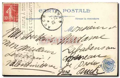 Paryż - Plac Republiki — widok panoramiczny z centralną statuą — wydawca L.V.C. n° A.4 — Rewers