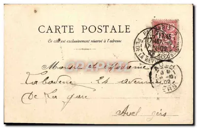Rochers du Croisic — vue côtière avec édifice en arrière-plan — VUES PRINCIPALES DU RÉSEAU D'ORLÉANS, Série A, n° 14 — Verso