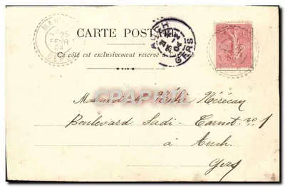 La valle del Clain — Poitiers — Editore Charles Maye, n° III — Verso