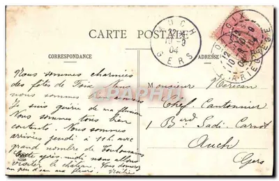 Foix - Vista geral — Fototipia Labouche frères, Toulouse, n° 311 — Verso