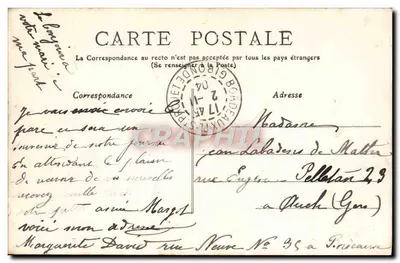 Bordeaux — Wejście do Parku Bordelais — L. Bosq, wydawca — Rewers