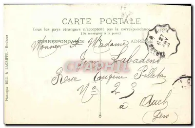 Bordeaux — The City Hall — Phototype Bill & Lagriffe — Back