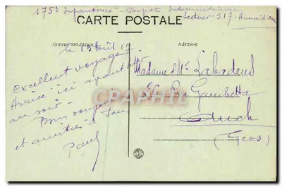 सैलोनिका — विजय के कूच — प्रकाशक रोलेट, लियोन, संख्या 115 — पीछे