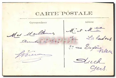 O Curá de Pontoise — cena humorística em uma igreja — editor Abeille Asnières, n°1 — Verso
