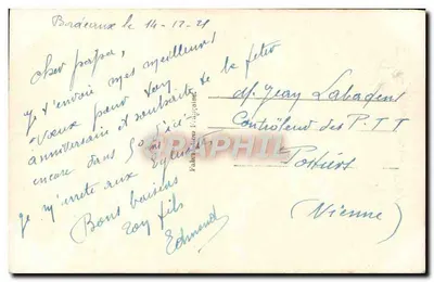 Mulher com vestido florido — Aniversário — Dsier Paris depositado — Verso