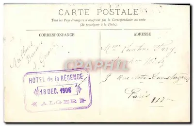 Algier - Santé — LL. — Wydawca LL, nr 12 — Rewers