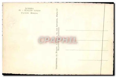 Djerba — Turcka meczeta — Impressions de France, Paryż — Rewers