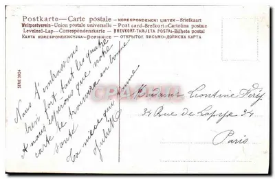 Mão segurando uma carta com 'Bom e feliz Ano' — decoração de flores azuis — editor não visível — Verso