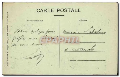 Ruïnes van het Fort van HAM — waar Napoleon III werd opgesloten — Visé Paris 960 — Achterkant