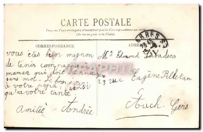 Tarbes — Pomnik 'Dantona', Plac Republiki — LL. — Rewers