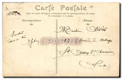 MAISONS-LAFFITTE — O Campo, Refeitório Improvisado — Cliché P. Soulier, livreiro — Verso