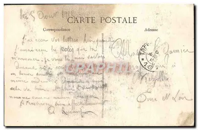 L'Argonne - Parois — vista de edifícios e canal — editor HAB, n° 11 à B — Verso