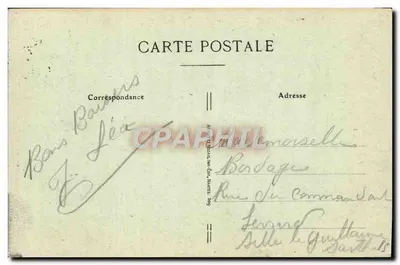 Sables d'Olonne — Lembrança — Editor desconhecido, número de série não visível — Verso