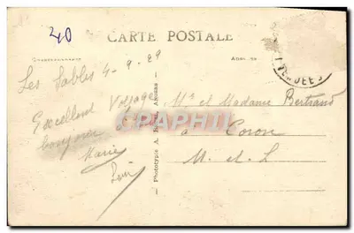 Les Sables-d'Olonne (Vendée) — Le Chenal en de Torre van Arundel — A.B. — Achterkant