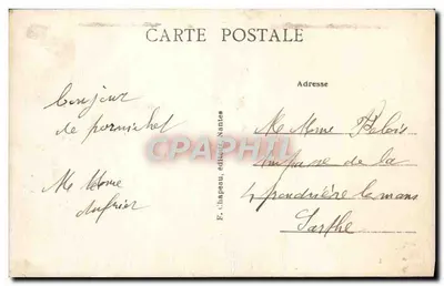 Pornichet (Loire-Inf.) — Widok plaży Starego Pornichet — F. Chapeau, wydawca Nantes — Rewers