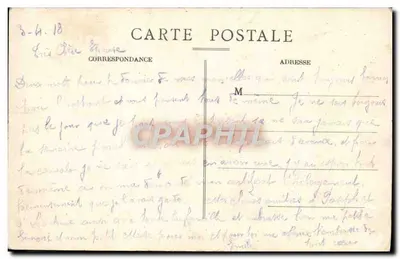 St-Girons — Praça da Prefeitura — François Ferré, editor, St-Girons, n°80 — Verso