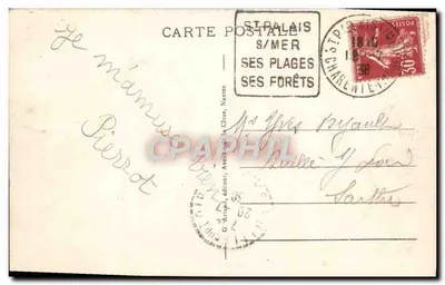 SAINT-PALAIS-sur-MER — Rochers des Pierrières — G. Artiguel, wydawca, nr 148 — Rewers