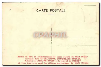 Panchita — postać Walt Disneya — rysunek Georges Ancey — Rewers